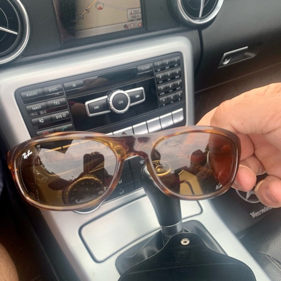 Ray-Ban Wrap Sunglasses Brown Turtle Shell Color. Beautiful!l and New. Italian. - Picture 8 of 9